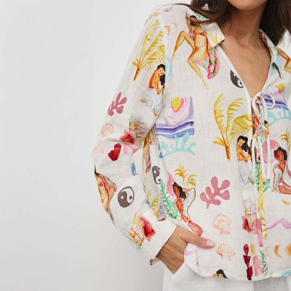 - Elm Shirt - Ivory Bathing Ladies