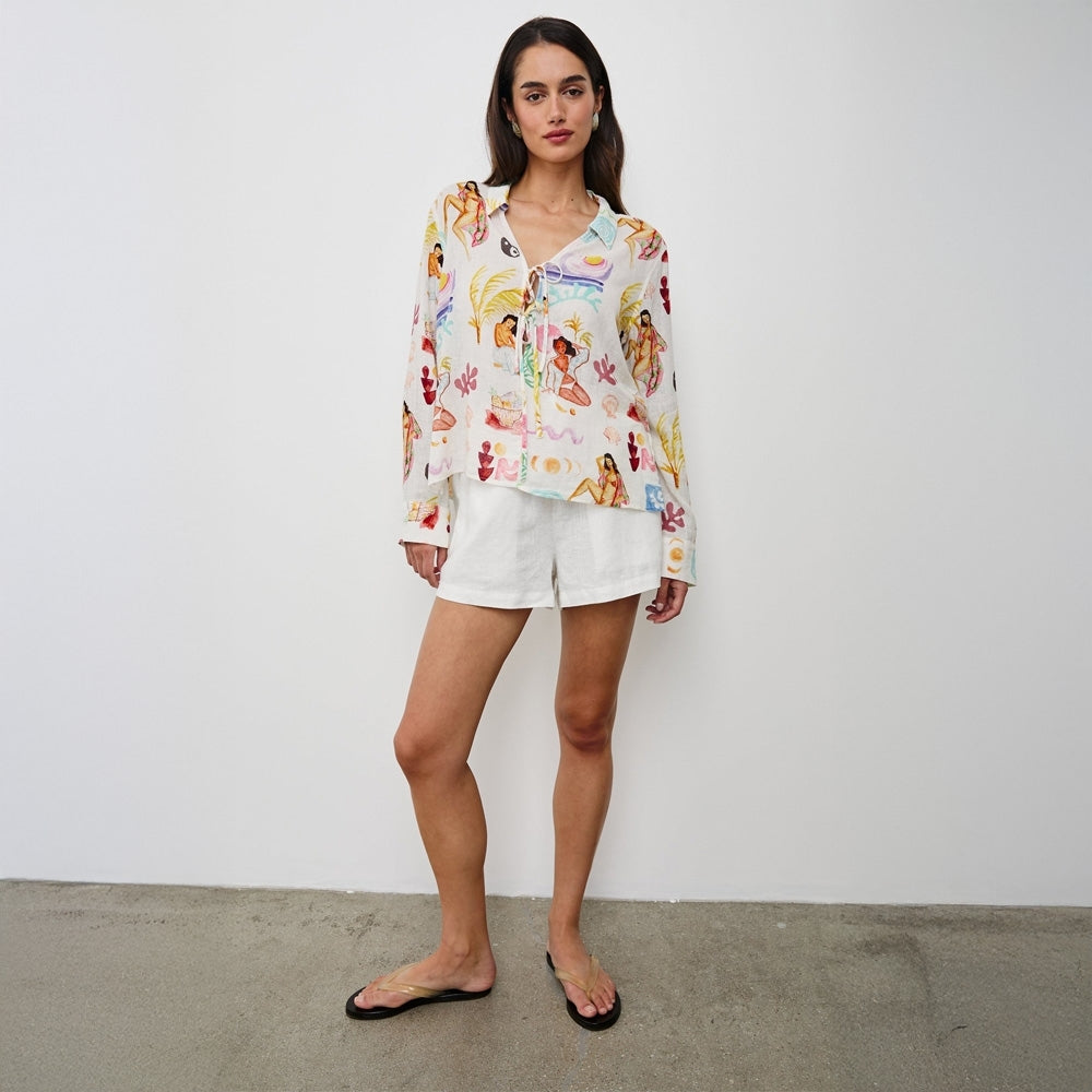 - Elm Shirt - Ivory Bathing Ladies