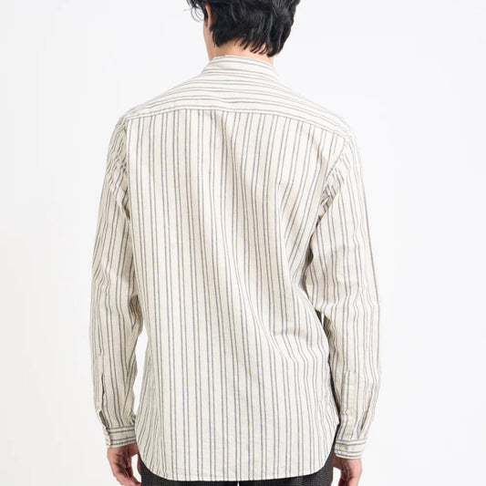 - BROOK SHIRT ALBERG - SAND BLACK