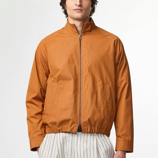 - Dave Poplin Hybrid Jacket - Caramel