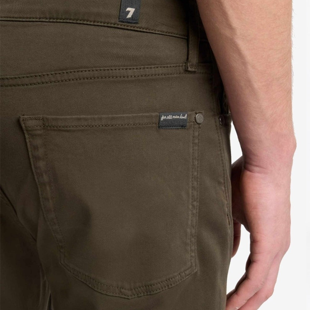 - Slimmy Stretch Sateen Jeans - Dark Olive