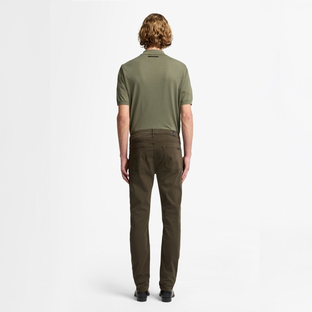 - Slimmy Stretch Sateen Jeans - Dark Olive