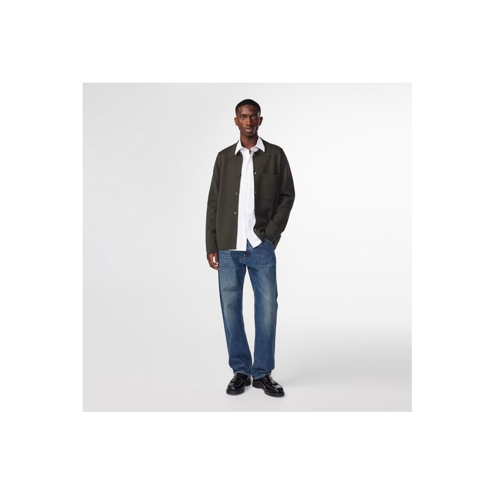 - Jonas Button Up Overshirt - Dark Army