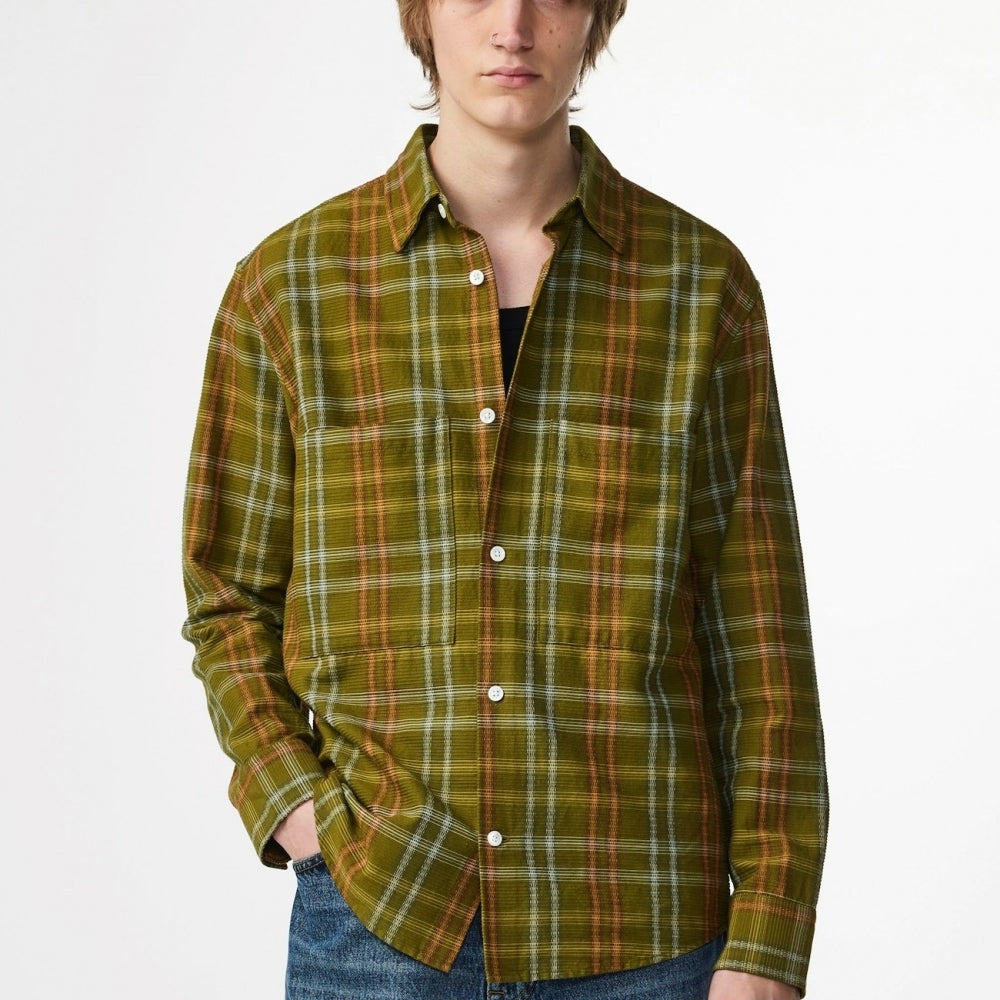 - Freddy Bedford Corduroy Shirt - Green Check