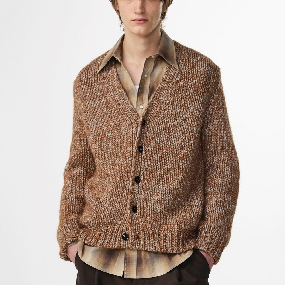 - Osky Mouline Cardigan - Caramel