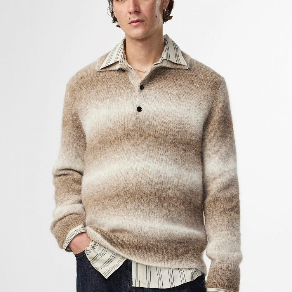 - Alfie Alpaca Blend Sweater - Light Caramel