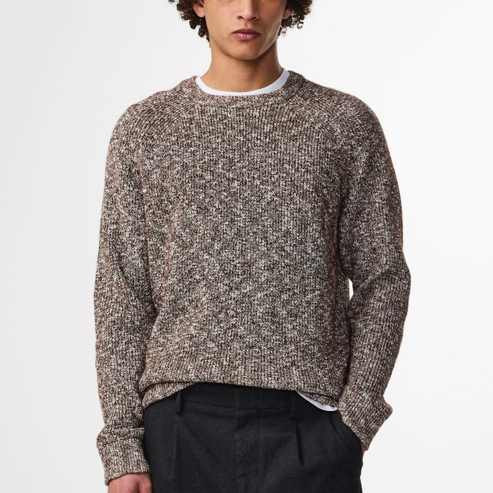 - Jacobo Boucle Yarn Sweater - Demitasse