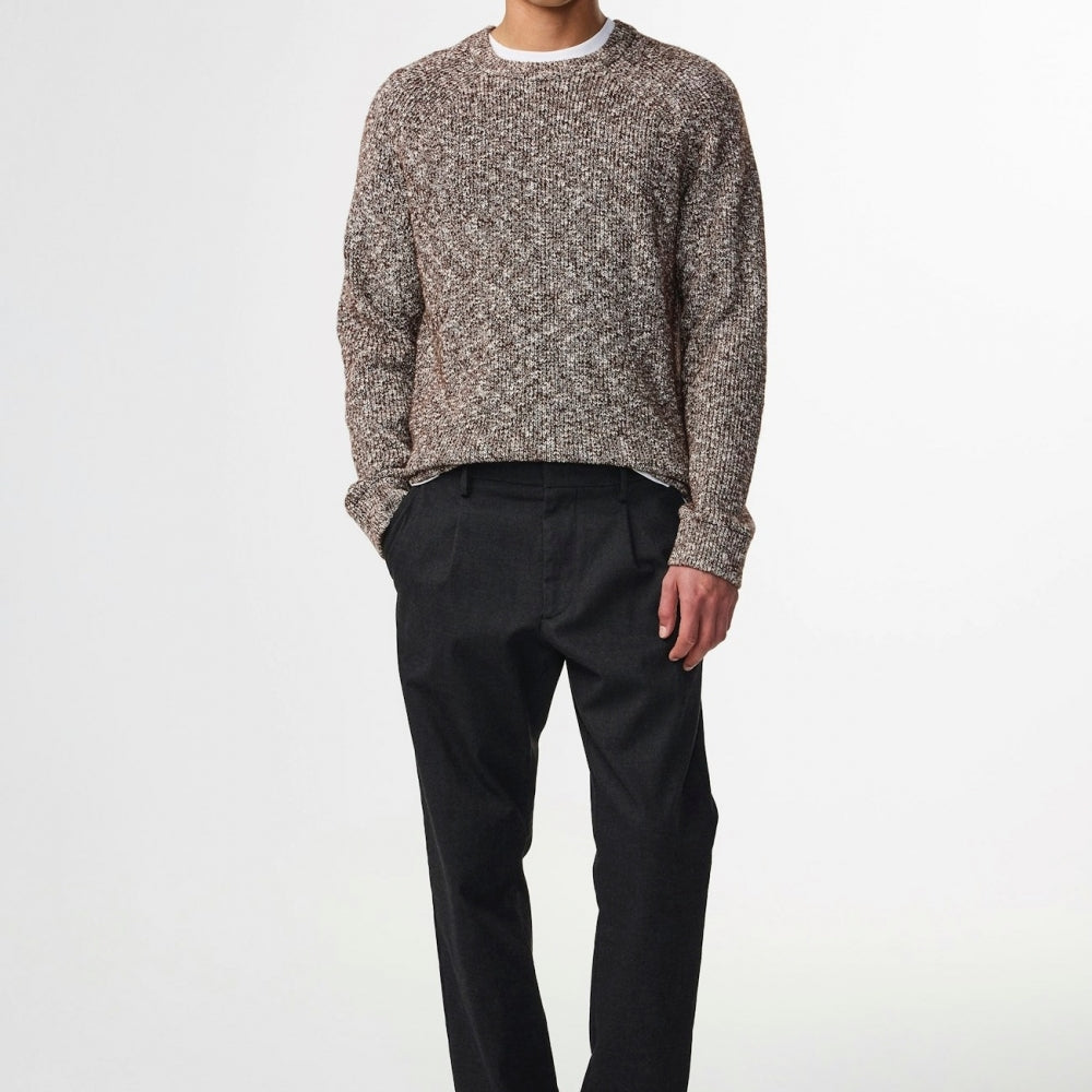 - Jacobo Boucle Yarn Sweater - Demitasse