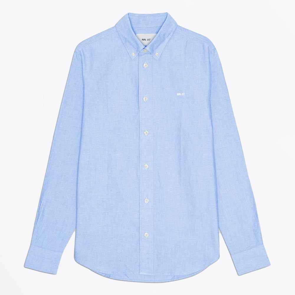 - Colby Logo Regular Fit Oxford Shirt - Light Blue