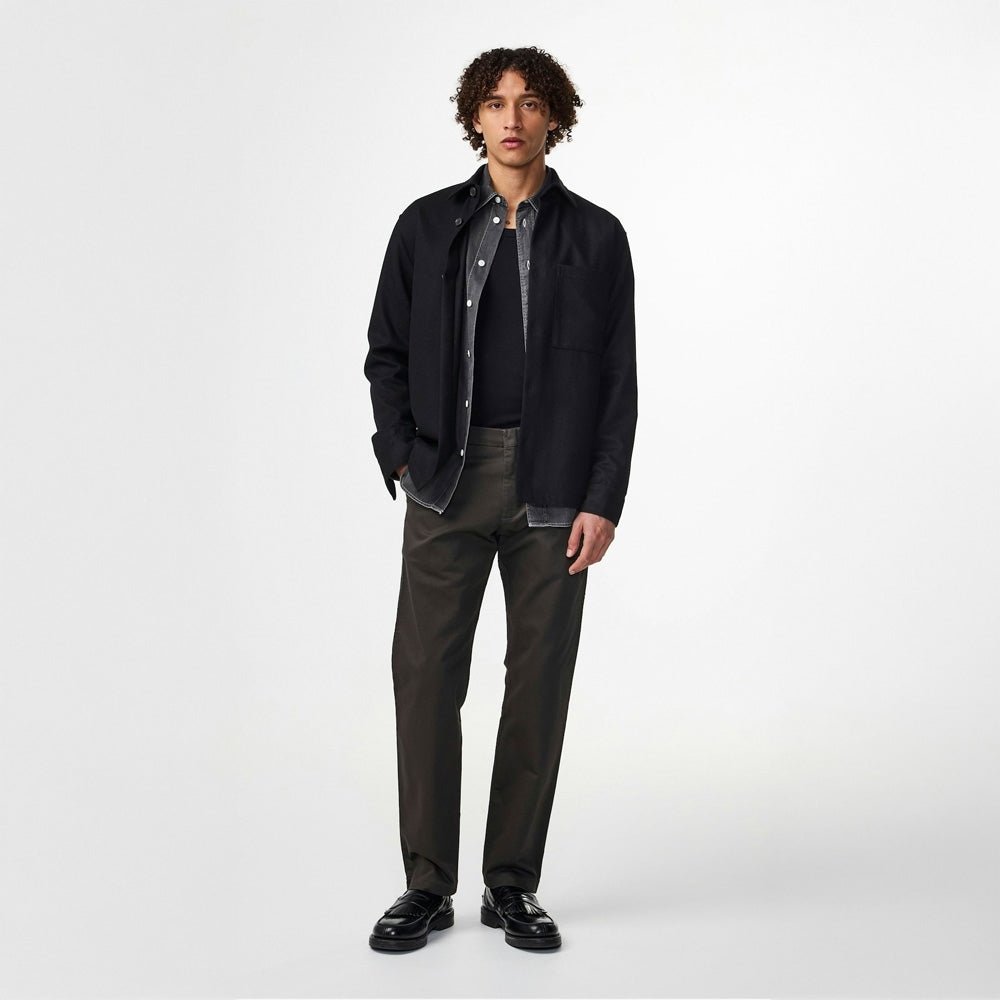 - Theo Classic Tailored Slim Fit Chino - Dark Army