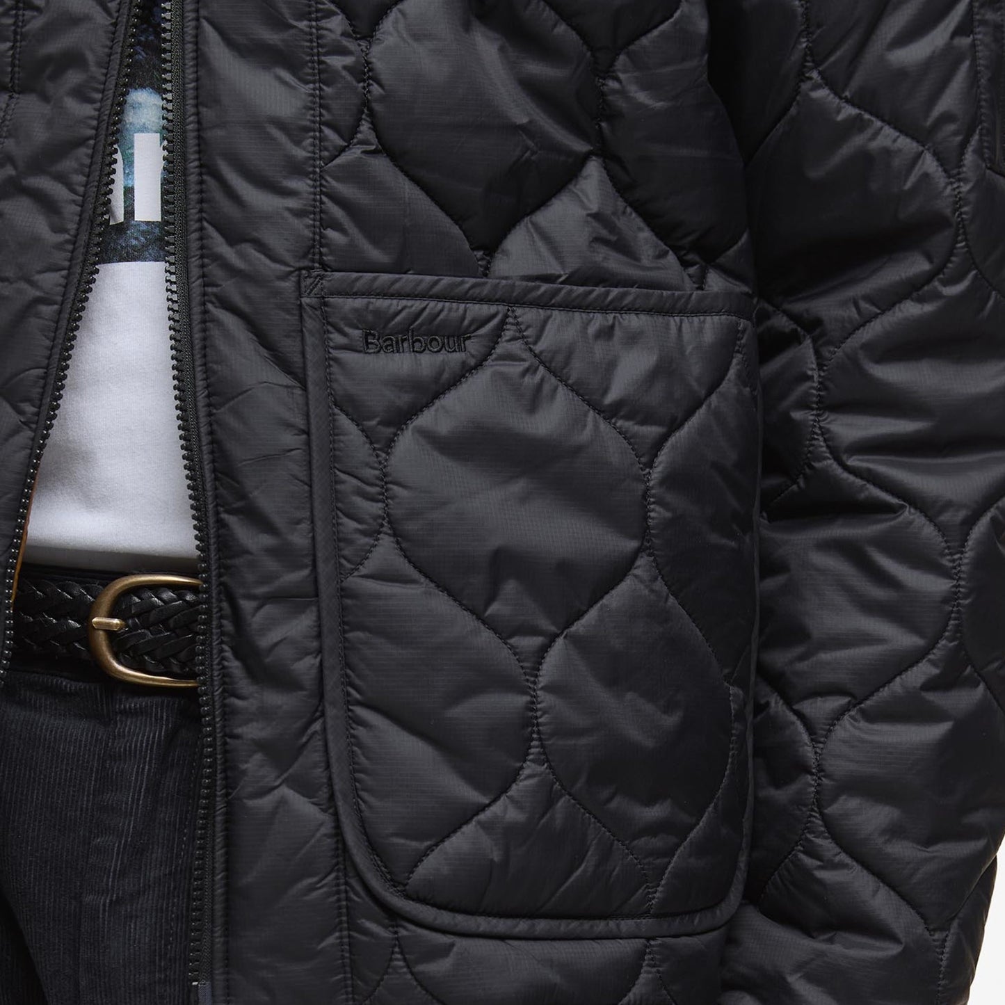 - Re-engineered Utility Liddesdale Quilted Jacket - Black