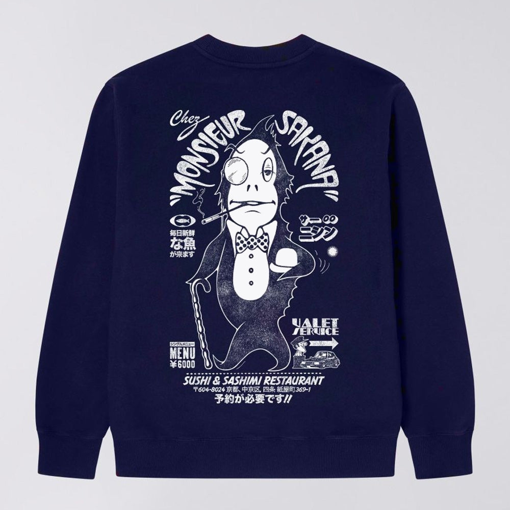 - Monsieur Sakana Sweatshirt - Maritime Blue