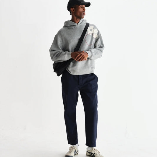 - Kurt Organic Cotton Trousers - Navy