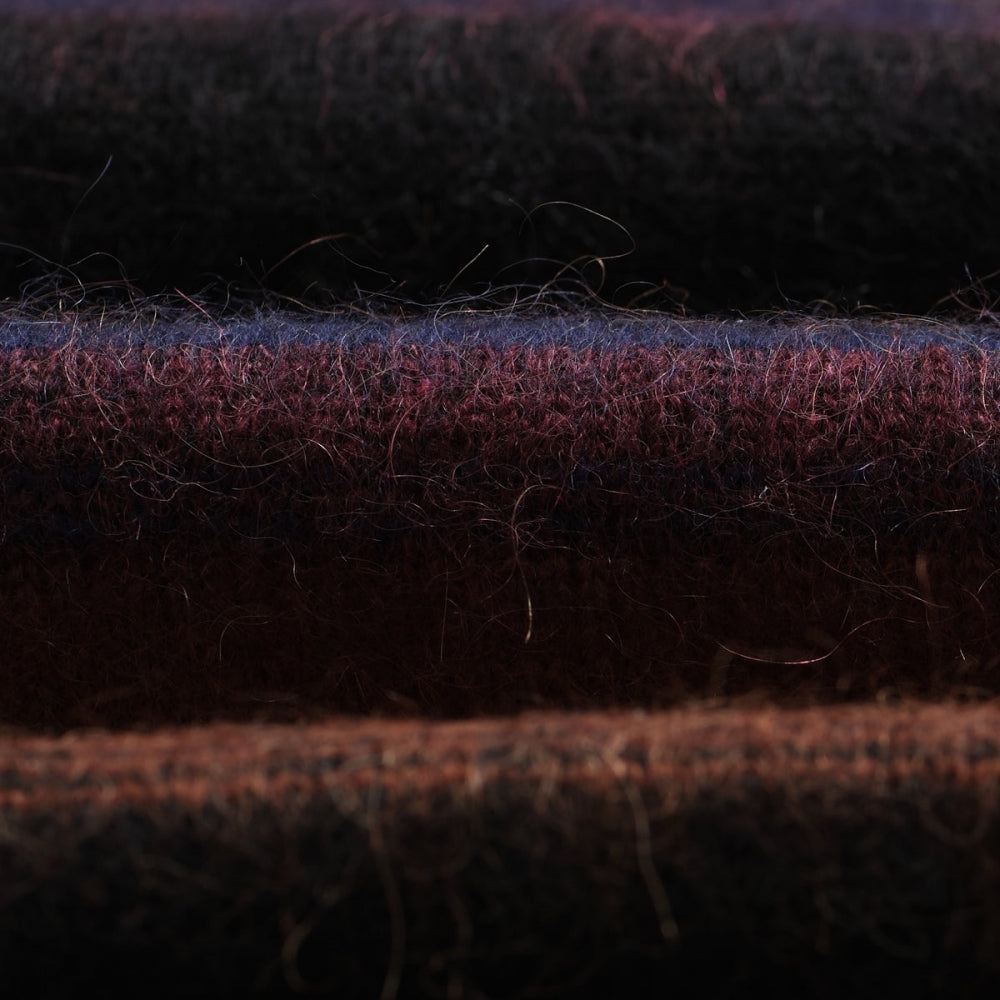 - Wilde Brush Stripe Wool Crewneck - Black And Dark Multicolour