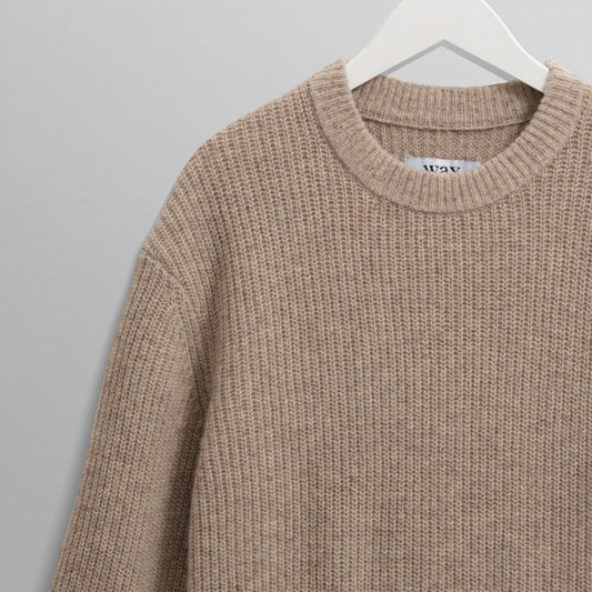- Wilde Donegal Wool Crewneck - Natural