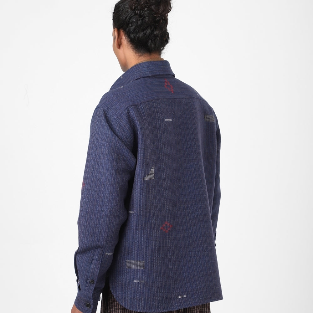 - Luis Oversized Shirt - Indigo