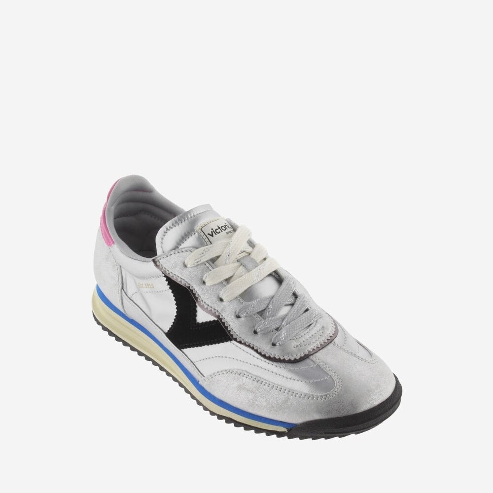 - Saturno Metallic Sneakers - Plata