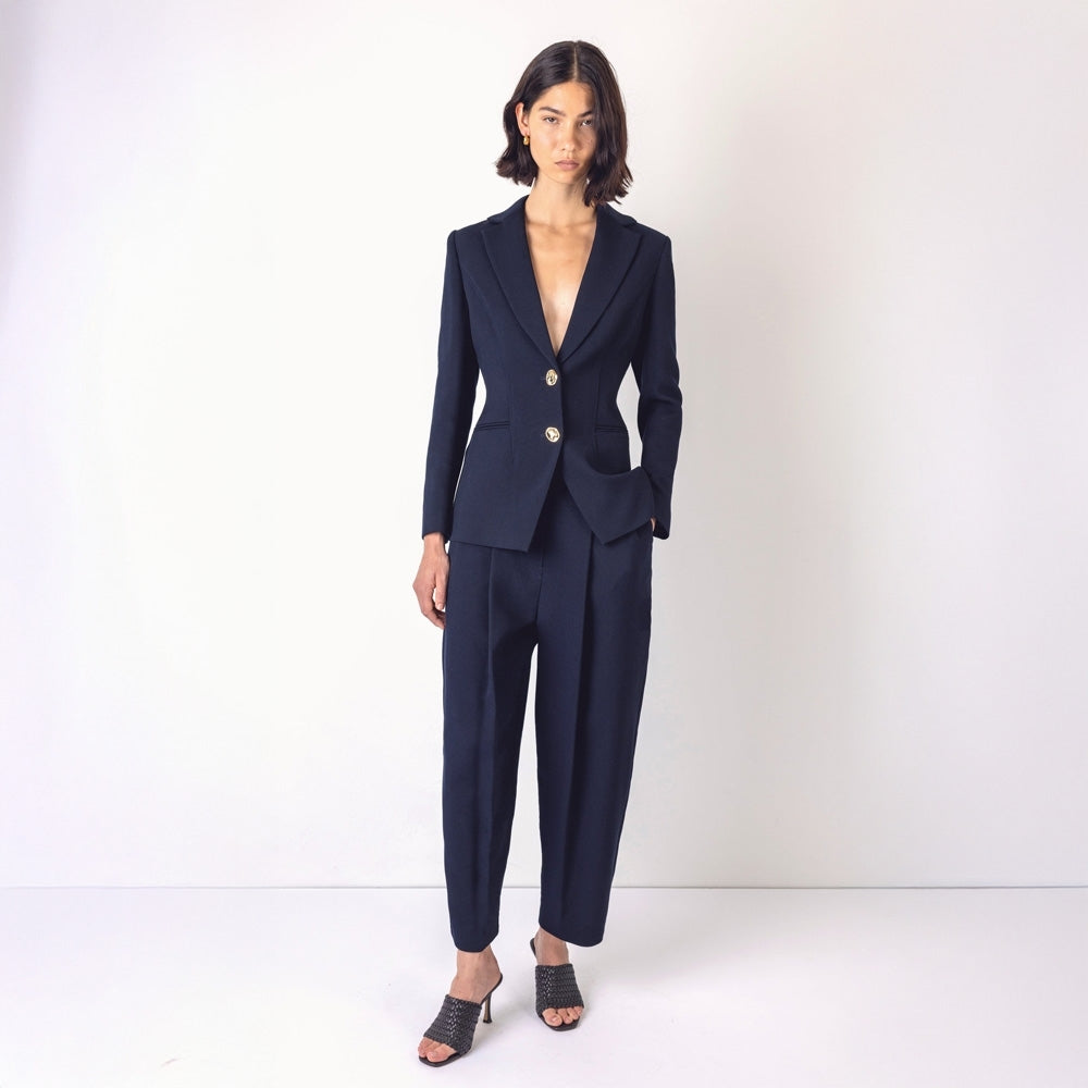 - Sidney Structured Blazer – Navy