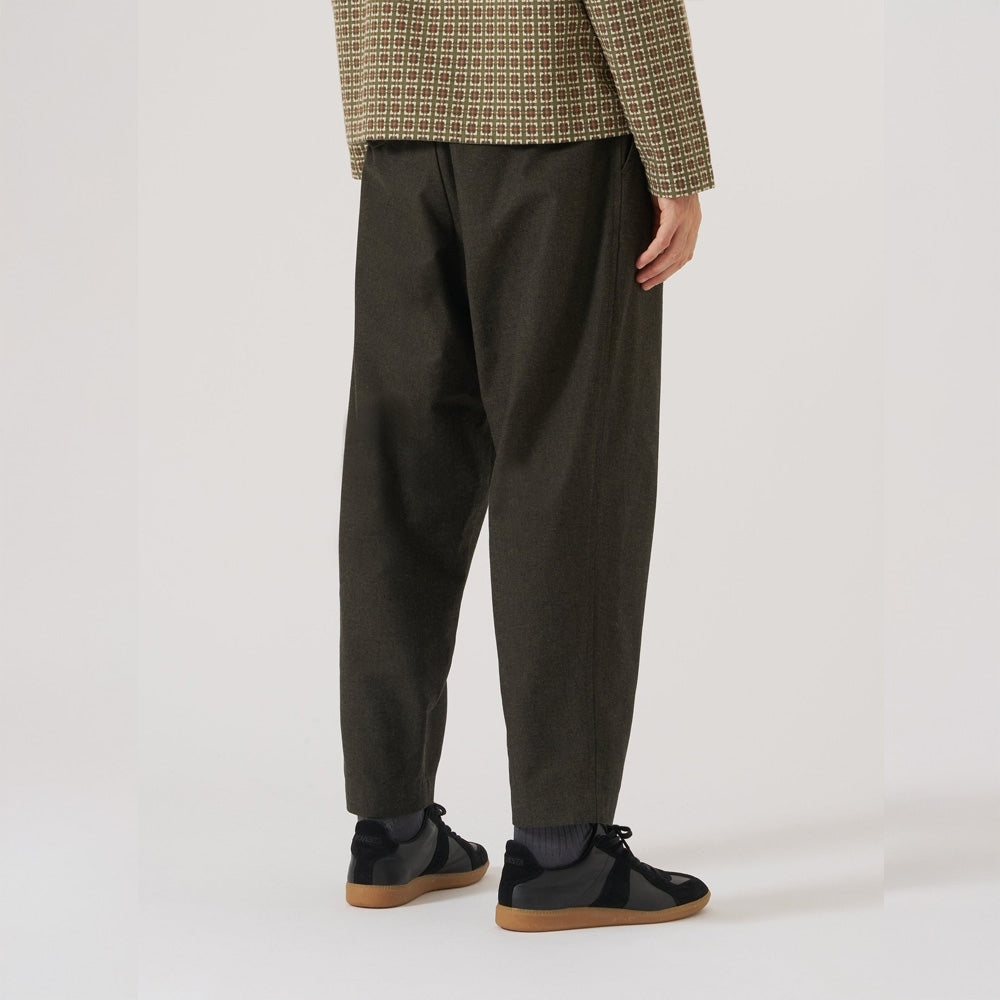 - Lucca Suiting Pleated Track Pants - Olive