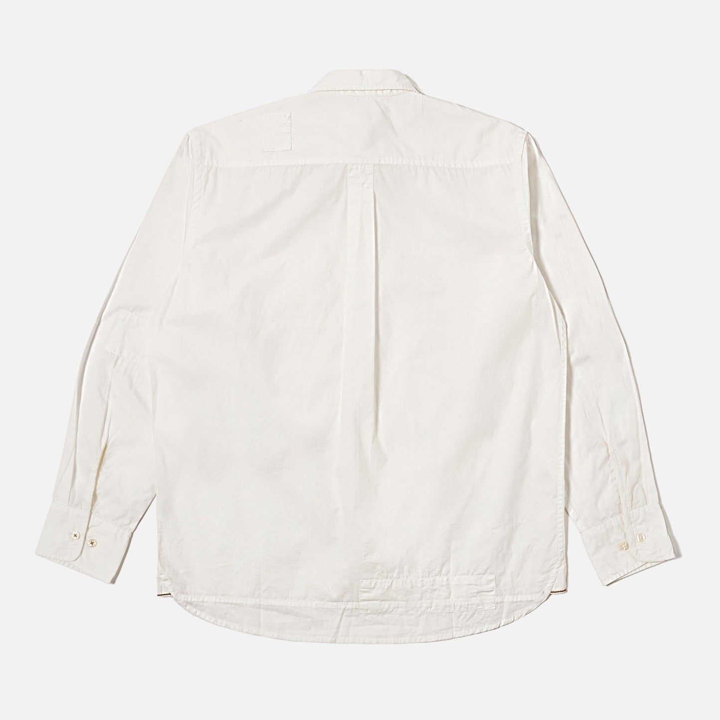 - Poplin Patched Lazy Day Shirt - White