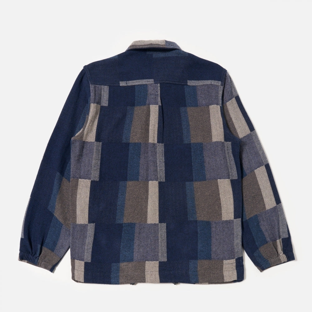 - Japanese Patchwork Tech Overshirt - Navy