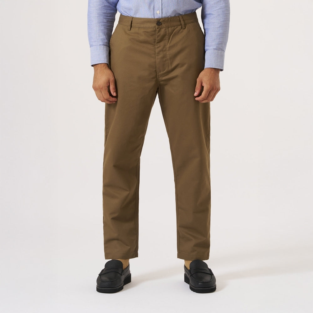 - Brushed Polytech Military Chino - Khaki