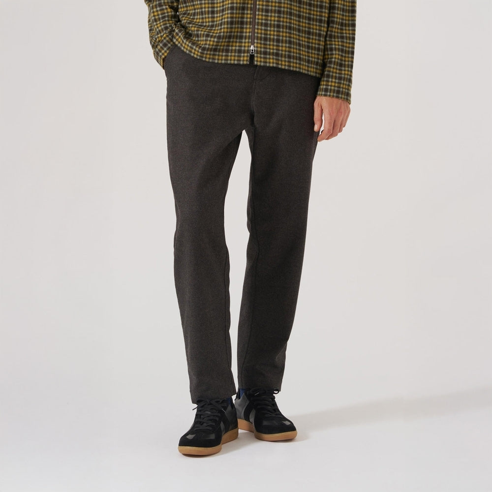 - Upcycled Italian Tweed Military Chino - Brown