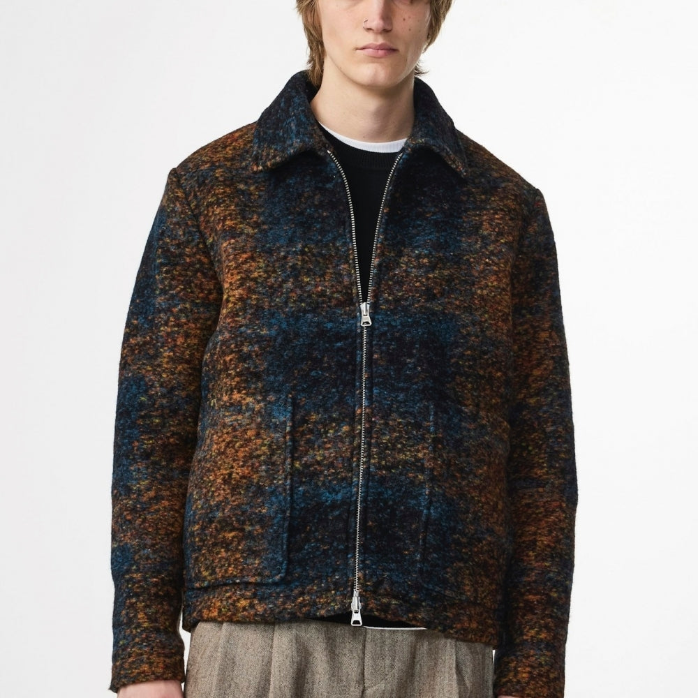 - Gael Jacquard Jacket - Blue Multi