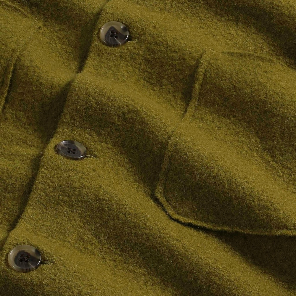 - Jonas Boiled Wool Overshirt - Firene