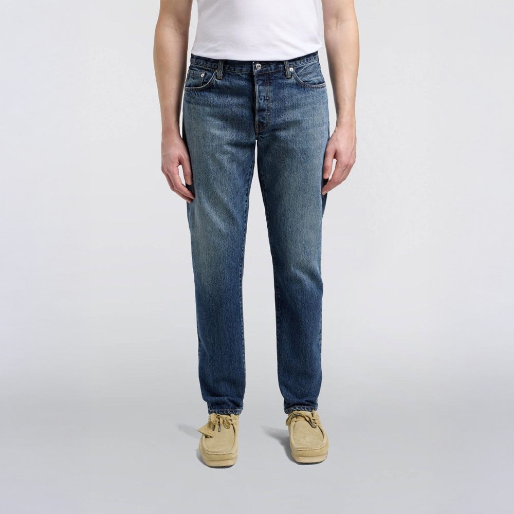 - Regular Tapered Jeans - Blue - Dark Used