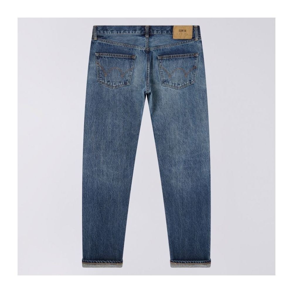 - Regular Tapered Jeans - Blue - Dark Used