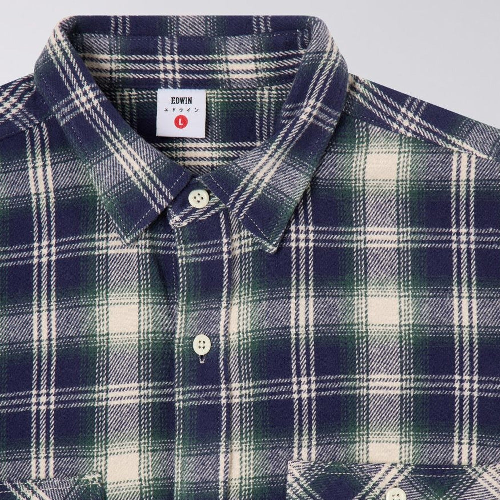 - Work Shirt - Navy/Green
