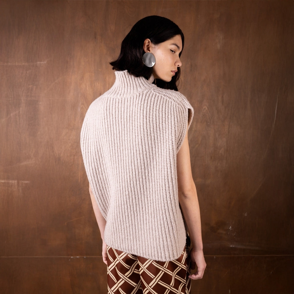 - Elize Knitted Tabbard - Oatmeal