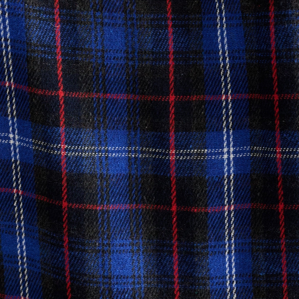 - Bia Winter Check Button Through Skirt – Blue