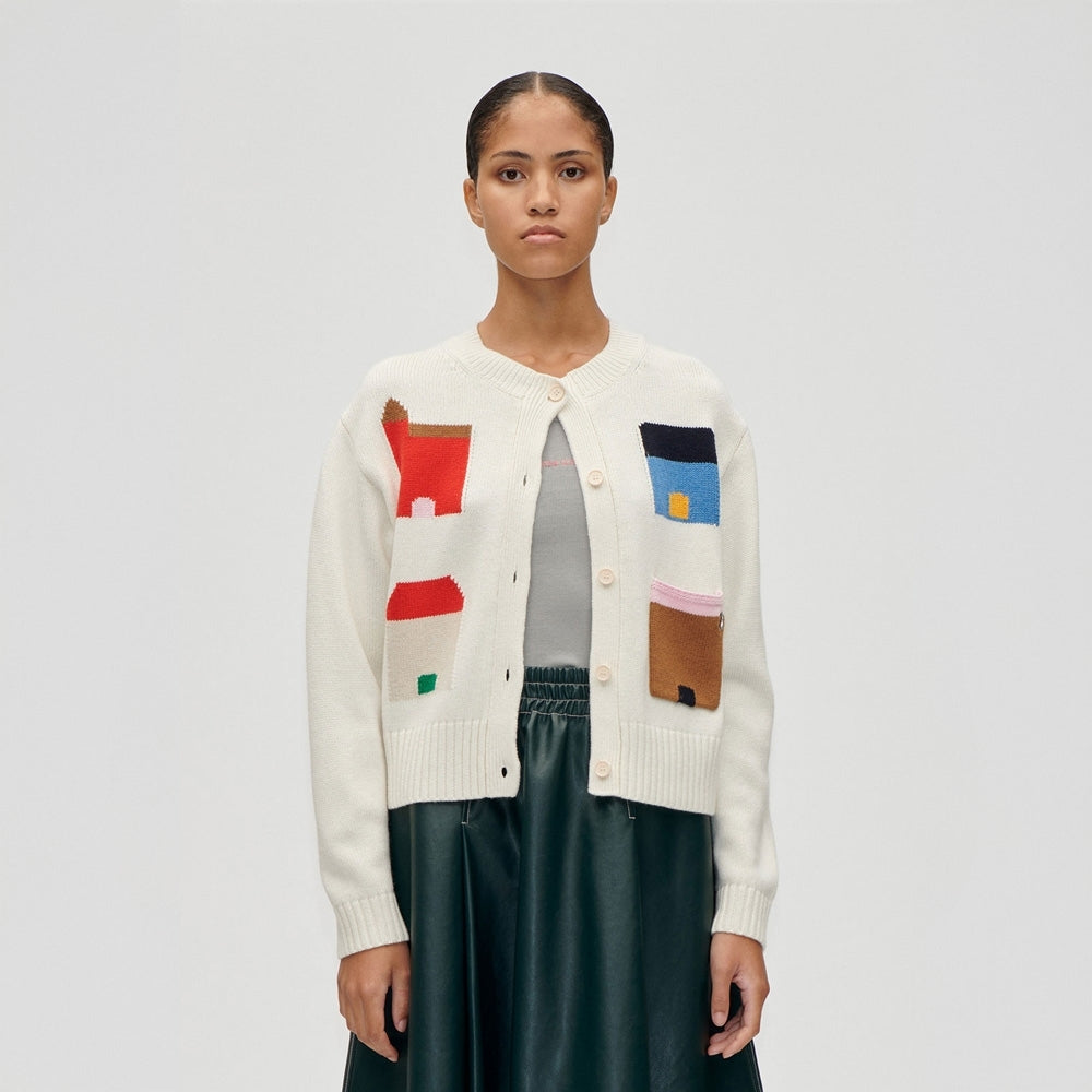 - Cropped Pocket Cardigan - Refugios