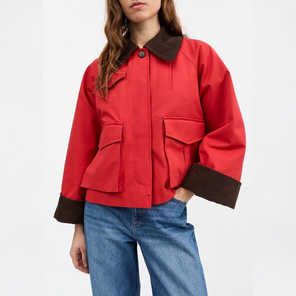 - Gaby City Jacket - Aurora Red
