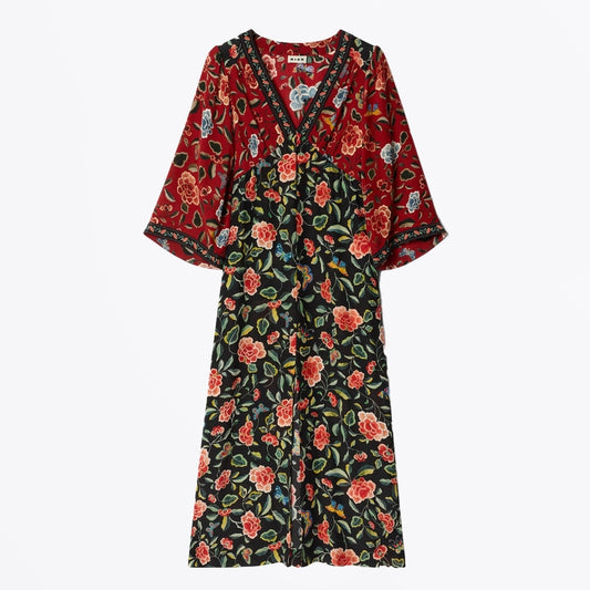 - Dahlia Dress - Butterfly Mix Black