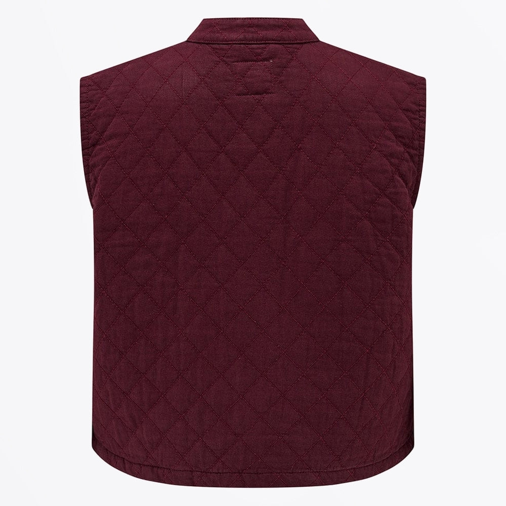 - Quilted Pablo Vest - Mulberry