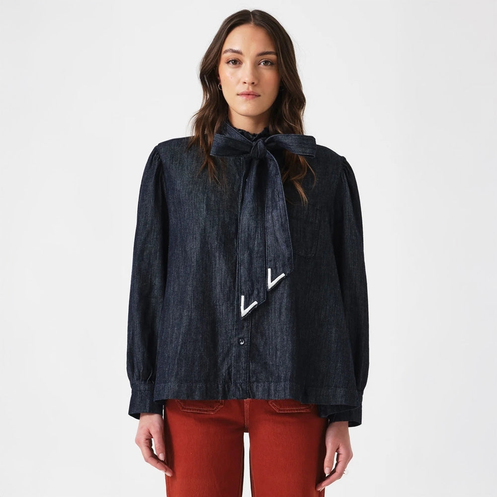 - Poet Blouse - Pacific Blue