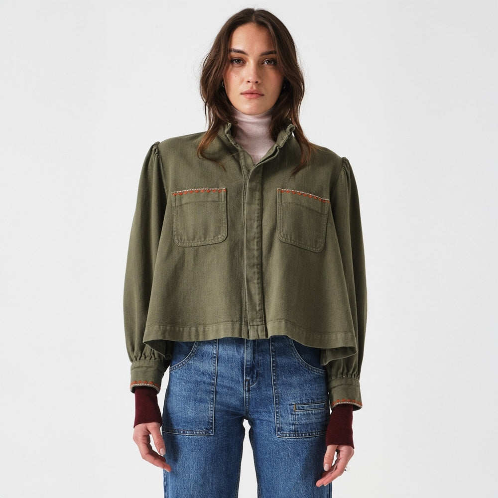 - Ziggy Cropped Jacket - Khaki