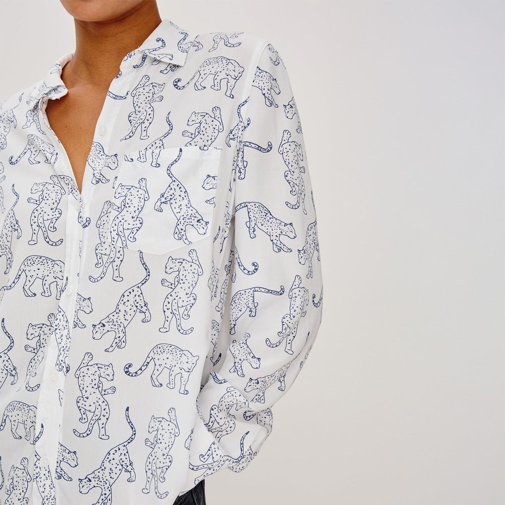 - Kathryn Shirt - Cobalt Jaguar