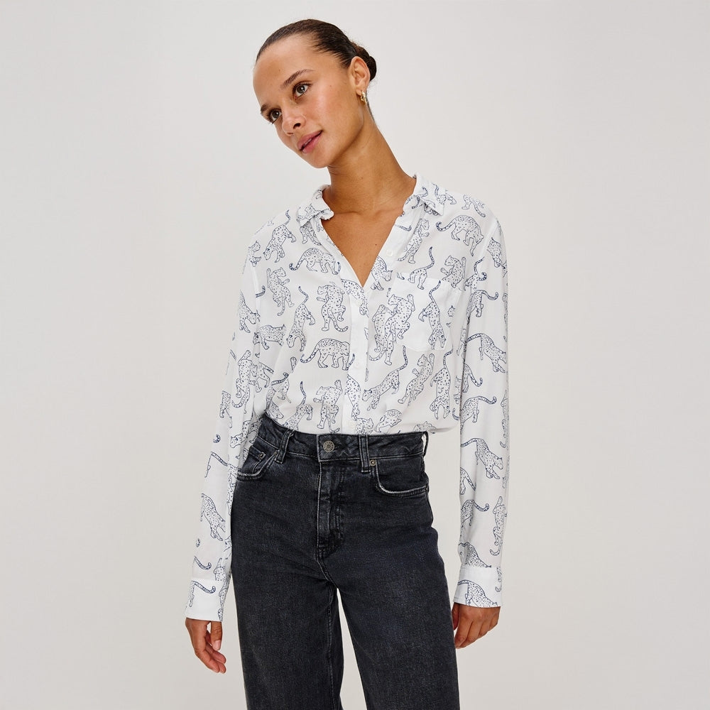 - Kathryn Shirt - Cobalt Jaguar