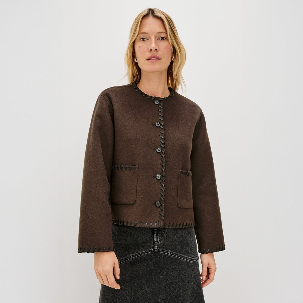 - Melanie Jacket - Dark Brown