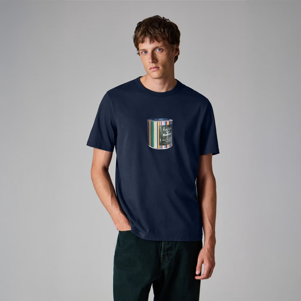 - Wax Tin T-Shirt - Champions Blue