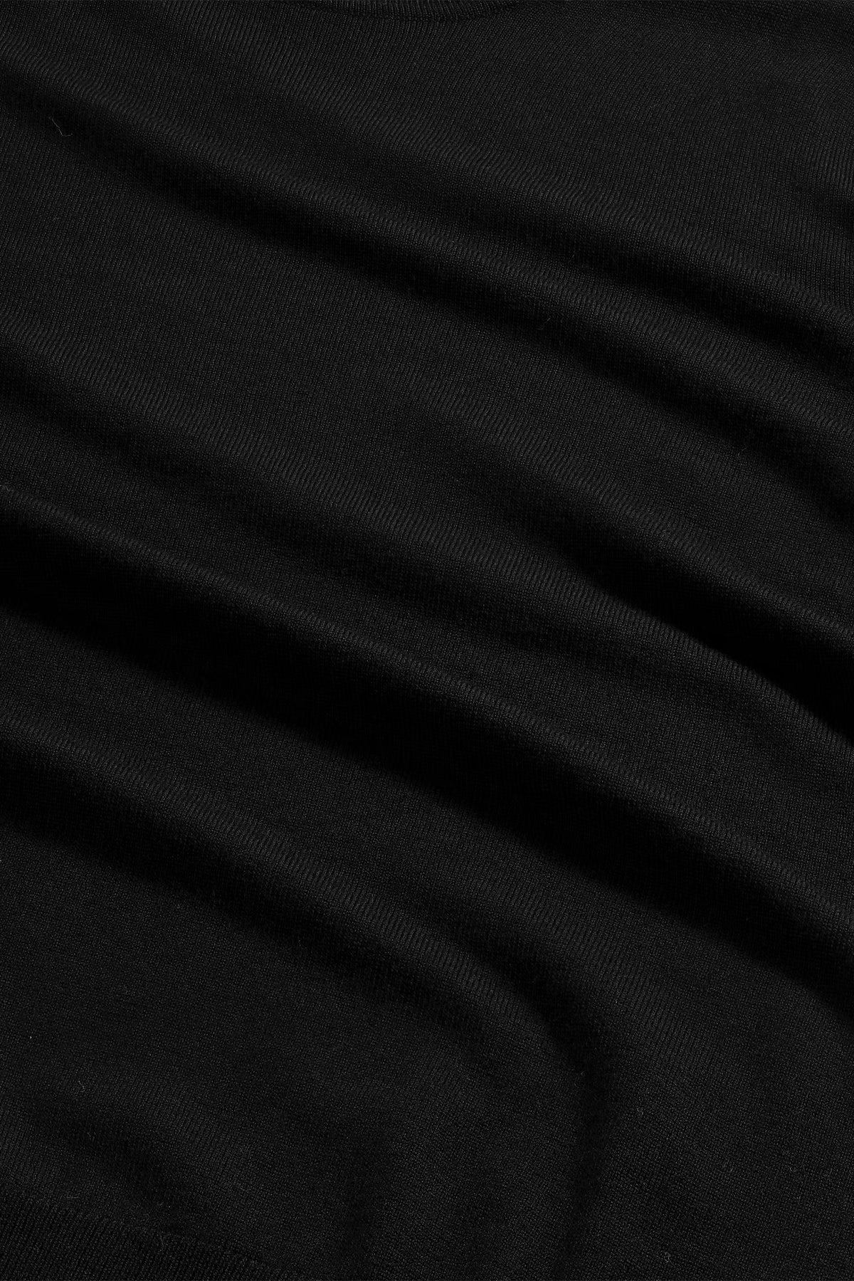 Ted Lightweight Merino Wool Sweater - Black