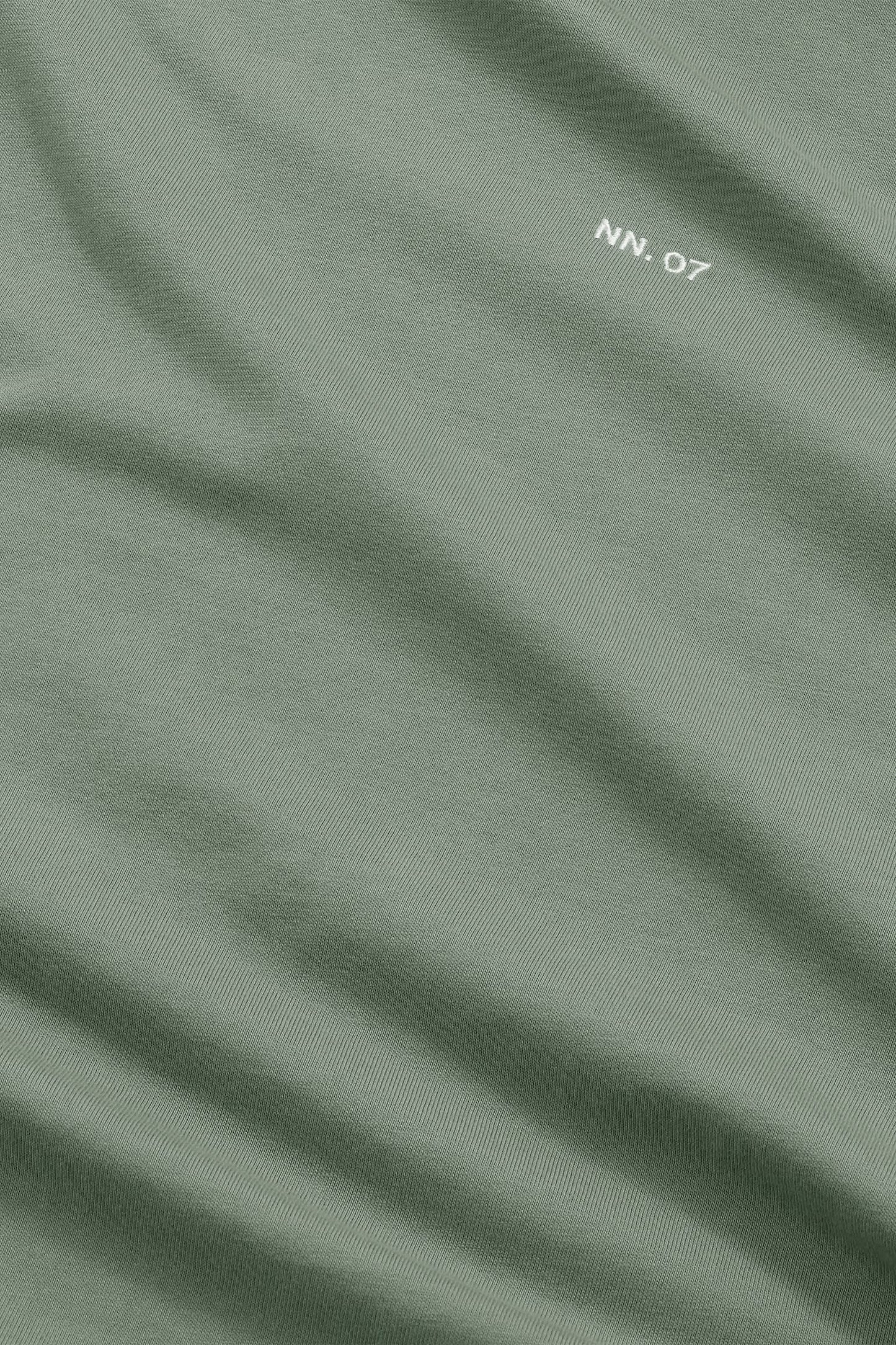 Adam Casual Logo Pima Tee - Sea Spray