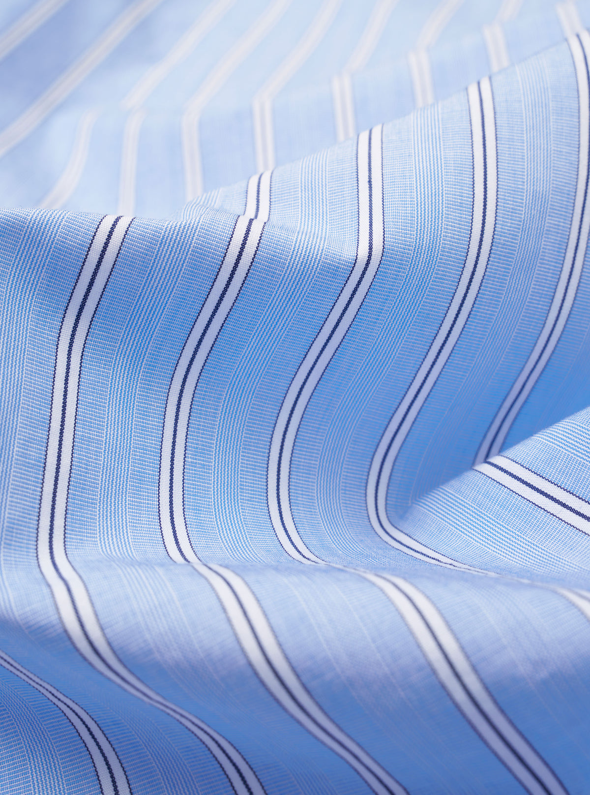 Square Pocket Shirt MC Stripe - Blue