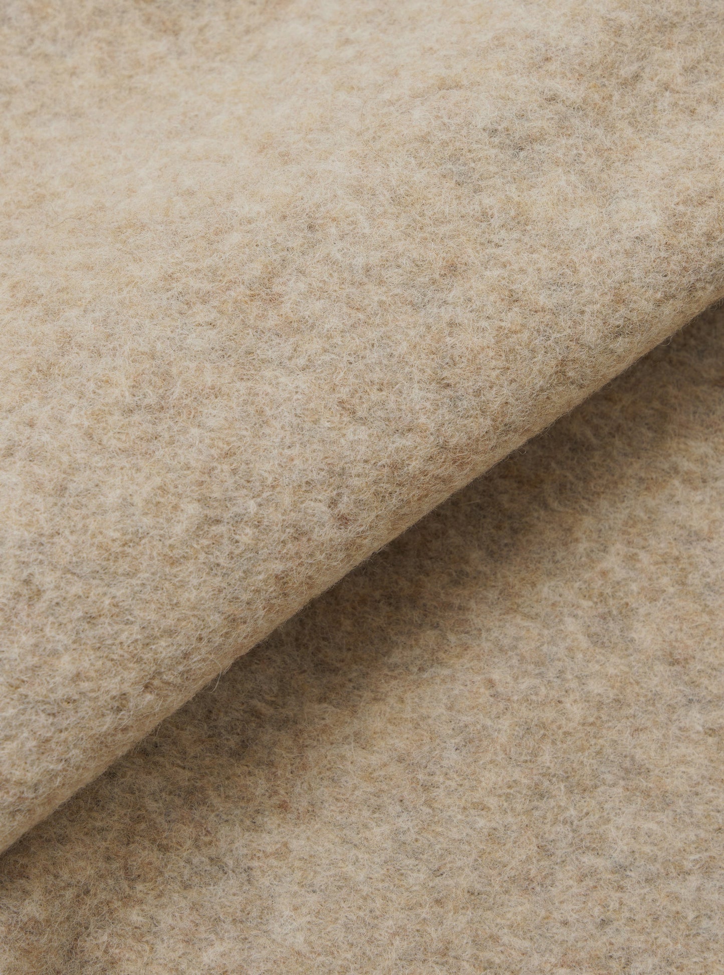 Wool Fleece Rams Jacket - Fawn