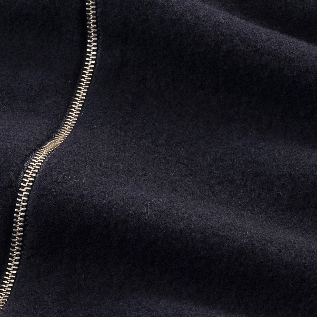 Jonas Full Zip Boiled Merino Wool Hybrid - Navy Blue