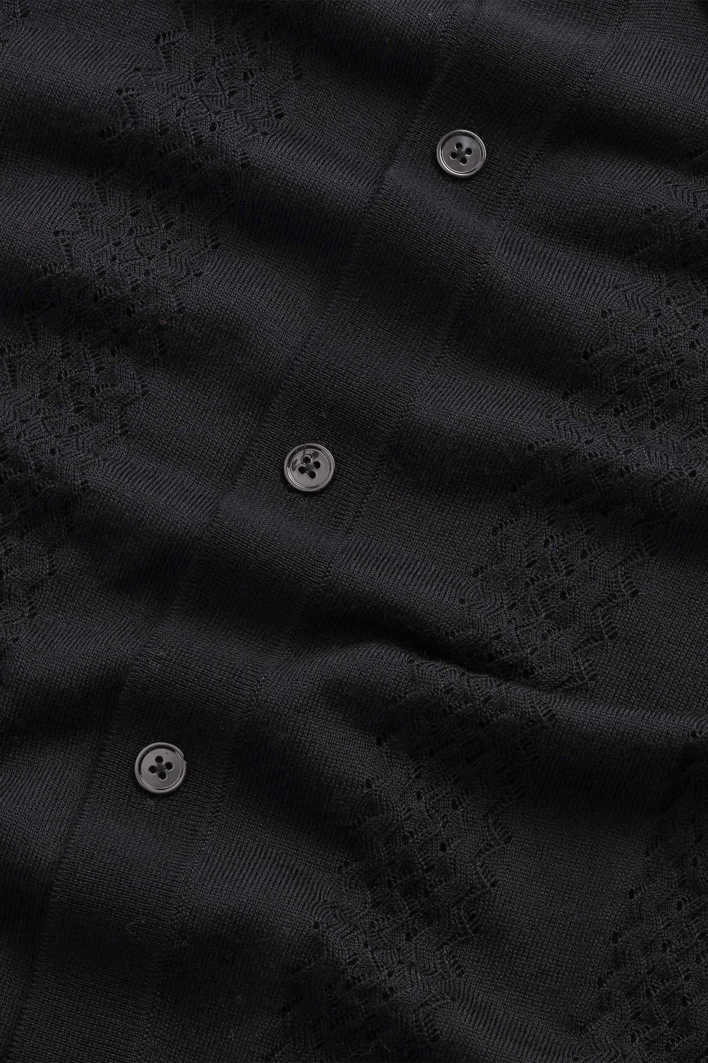 Thor Textured Short Sleeve Cardigan - Deep Navy